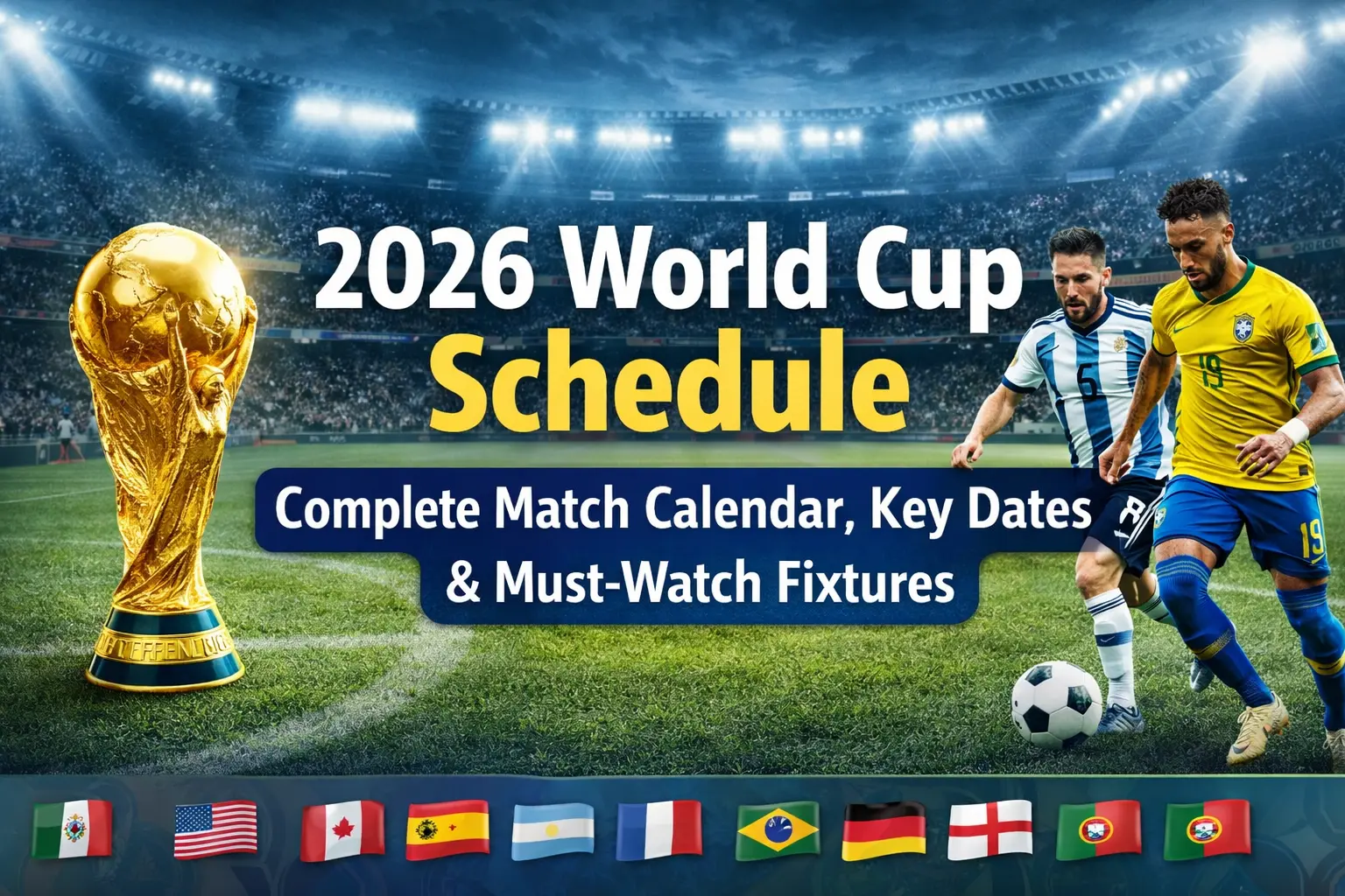2026 World Cup Schedule: Complete Match Calendar, Key Dates & Must-Watch Fixtures